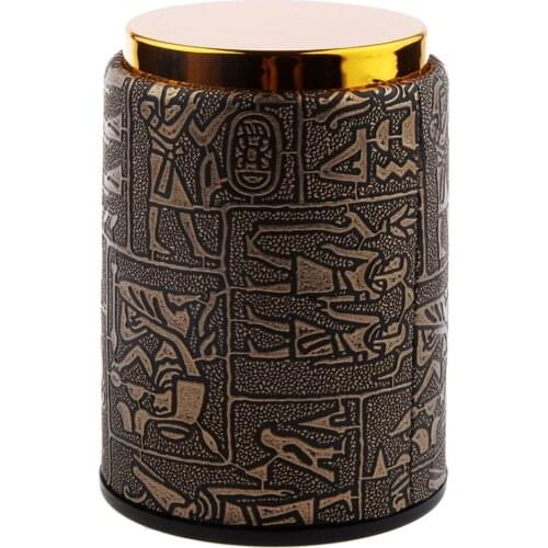 3 Pack PU Leather Dice Shaker Decider Cup Table Board for Fun Guessing Games