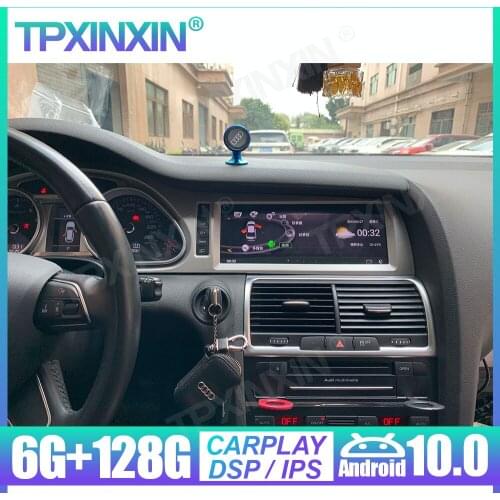 Android 10.0 8+128G Carplay Stereo For Audi Q7 LHD 2010-2015 Car Radio GPS Navigation Headunit Multimedia Player Tape Recorder