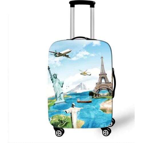Statue of Liberty Thicken Luggage Cover 18-32 Inch Suitcase Covers Trolley Baggage Dust Protective Case Cover Travel Accessories