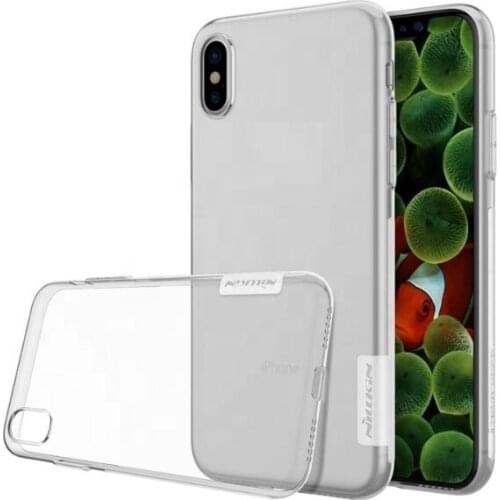 Nillkin Wholesale Soft Ultra Thin Transparent Clear Nature Silicone Rubber TPU Back Cover Case For iPhone X 8 6 7 SE Plus