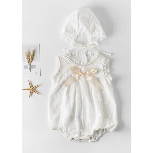Baby Rompers Summer 2019 Baby Girl Clothes Infant Baby Boys Girl Romper Jumpsuit With Hat 100% Cotton Newborn Baby Clothes