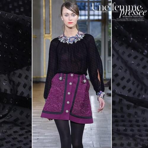 /Europe Summer Jacquard Silk jian hua xiao Fabric Fabric Silk Catwalk Fashion Dress Dress Fabric