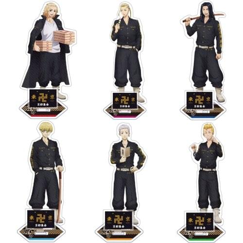 Anime Tokyo Revengers Character Figure Stand Model Cosplay Manjiro Ken Takemichi Hinata Plate Acrylic Action Figure Model Props