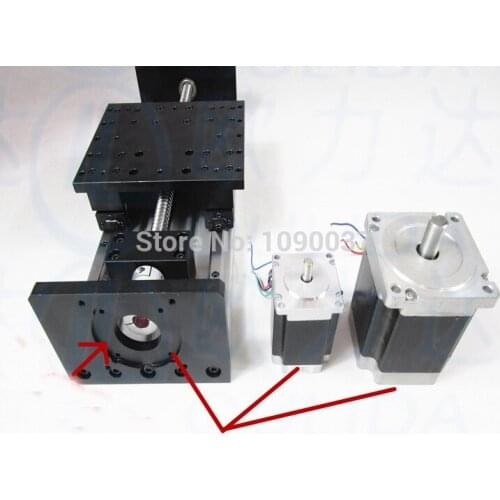 GX155*150 1610-800mm effective stroke ball screw linear slide linear module guide rail nema 23 stepping motor working table