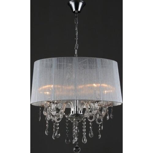 European style living room fabric crystal chandelier luxury atmosphere bedroom study restaurant chandelier