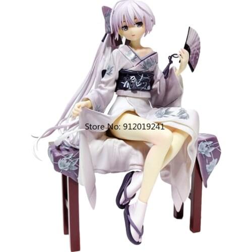 21cm Yosuga No Sora Kasugano Sora Kimono Sitting Ver. Action Figure Bathrobe Painted PVC Model In Solitude Anime Original Toys