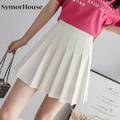 Girls A Lattice Short Dress High Waist Pleated Tennis Skirt Uniform with Inner Shorts Underpants for Badminton Cheerleader
