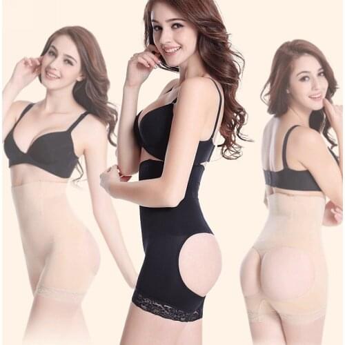 High Waist women body shapers 4 bone butt lifter body shaper butt enhancer panty booty lifter with tummy control 812