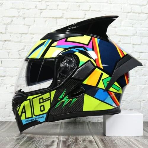 Modular Shark Motorcycle Helmet Moto Racing Flip Up Casco Moto Motorbike Helmet Inner Sun Visor Double Lens Capacete Casque