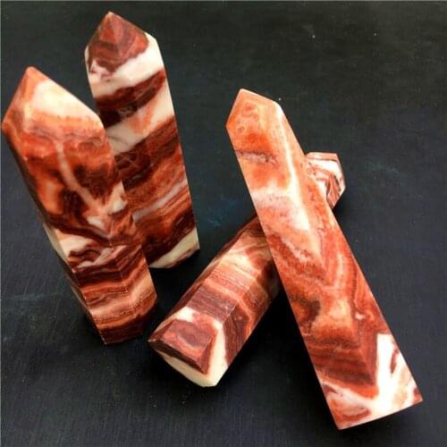 Natural Crystal Pork Stone Point Healing Wand Stone Mineral Crystal Home Decoration Stone Study Room Decoration