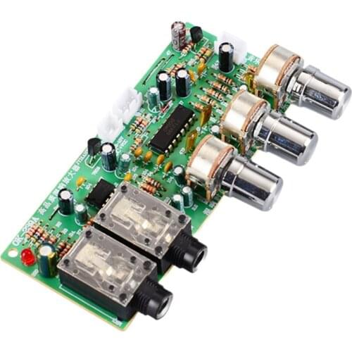 K1KF Microphone Amplifier Board, PT2399 Karaoke Board, Digital Reverb Preamp, Tone Control Board DC12-18V