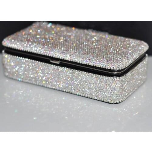 Full crystal decoration Jewelry jewelry boxes Earring jewelry box Jewelry ring box Wedding gifts Living-room decoration