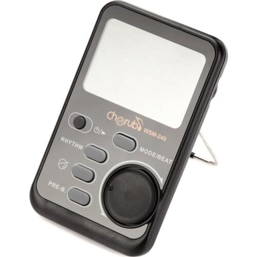 Portable LCD Digital Metronome Tuner Beat Tempo for Piano Violin Guitar
