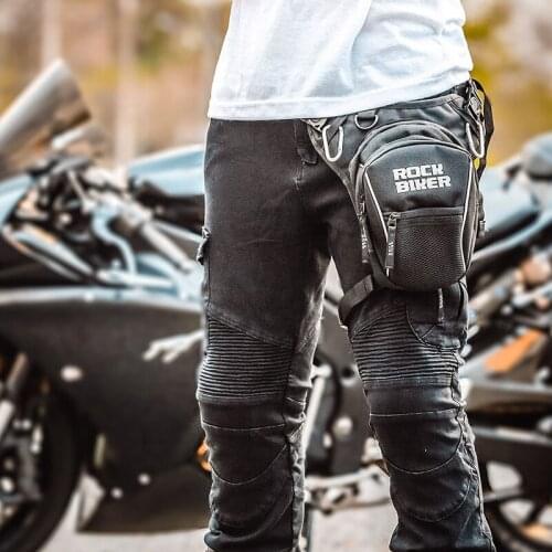 ROCK BIKER Waist Bag Fanny Pack Drop Leg bag Casual Outdoor Travel Motorcycle Cycling Nylon Riding Bag