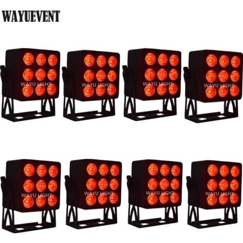 Stage LED Par Light 9x18W RGBWAP 6in1 LED Stage Lights DMX512 dj disco party lighting