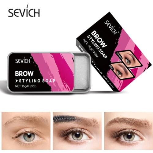 Sevich 3D Feathery Brows Makeup Brows Styling Soap Kit 15g Lasting Eyebrow Setting Gel Waterproof Eyebrow Tint Pomade Cosmetics