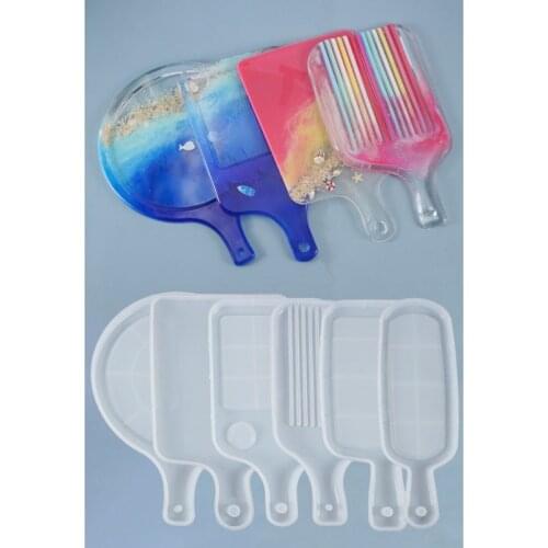 DIY Silicone Mould Dried Flower Resin Decorative Craft DIY Storage dish handle tray Mold resin molds for jewelry