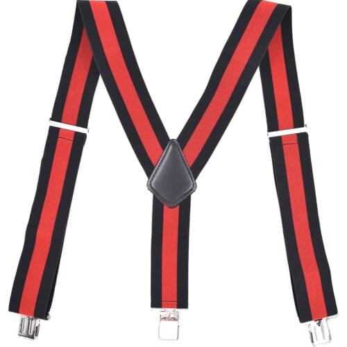 Heavy Duty Suspenders Braces for Men Work Shirt Trousers Pants Suspender Straps Belts Y Back Metal Clips Adjustable Big Tall