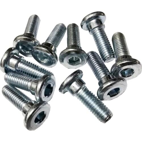 10 Pcs M8 x 20mm Long Motorcycle Brake Disc Rotor Mount Screws Bolts Motorcycle Replacement Accessories