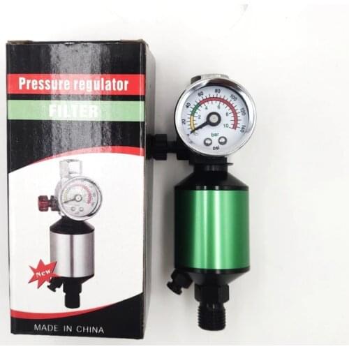 Air Regulator with Air Filter Spray Gun Air Regulator Gauge Air Spray In-Line Water Trap Filter Tools Paint Spray Gun Regulator