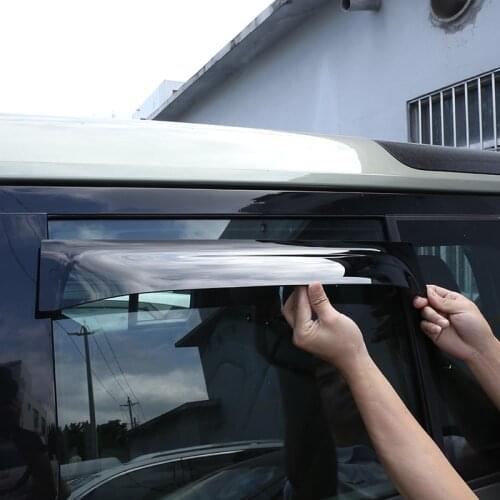 For Land Rover Defender 90 110 2020-22 ABS Car Window Sun Rain Shade Visors Shield Shelter Protector Cover Trim Car Accessories