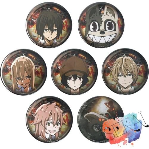 Gleipnir Anime Badge Metallic Shuichi Kagaya Claire Elena Aoki Alien Nana Mifune Gureipuniru Metal Badge Brooch Pins