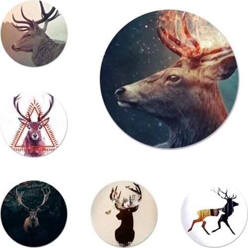 Deer Stag Badge Brooch Pin Accessories For Clothes Backpack Decoration gift 58mm