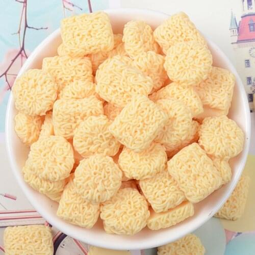 10pcs Simulated Instant Noodles Lizun Food Play Series Super Light Clay Slime Supplies DIY Cream Gel Crafts Decoration Materials
