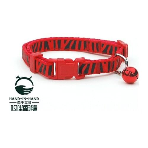 100sets 1200Pcs/Lot 6 Colors Classic Pet Dog & Cat Zebra-stripe Print Collar Buckle Style 1.0cm PCFB1072