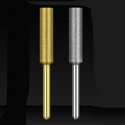 12 Pc Diamond Saw Sharpener Deburring File Rotary Tool High EfficiencyChain Saw File Tool Golden/Silver