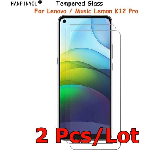 2 Pcs/Lot For Lenovo / Music Lemon K12 Pro 6.8" Tempered Glass Screen Protector Explosion-proof Protective Film + Cleaning Kit