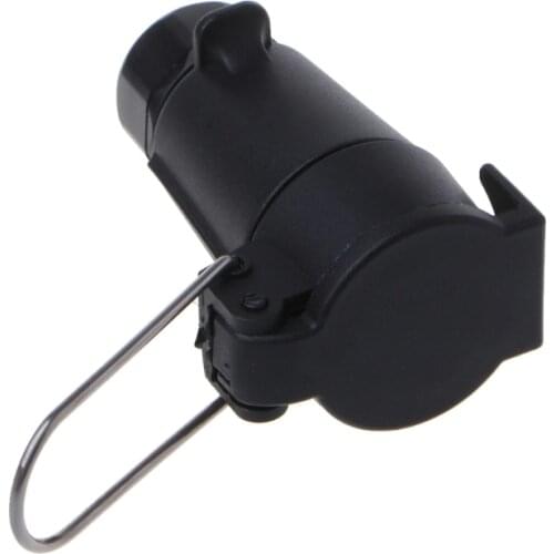 7 Pin Waterproof Plugs Socket Adapter Tow Hook Towing Trailer Wire Connector 090E