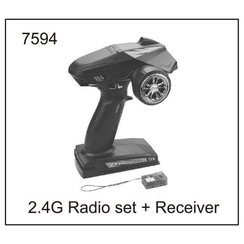 ZD racing EX07 accessories super sports car 1/7 original accessories 7594 remote control_receiver