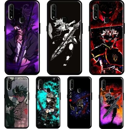 Asta Black Clover For OPPO A5 A9 2020 A31 A53 A52 A72 F7 Reno 2 Z Find X3 Pro A3S A15 A83 A91 A93 Phone Case