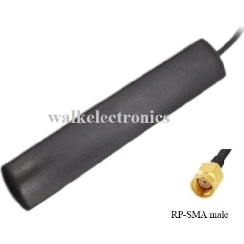 RP-SMA male adhesive mount WiFi car aerial 2.4GHz patch Antenna glass mount Zigbee Antenna