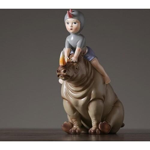 Hippo cartoon painting childrens room decoration Modern simple furnishings showroom soft furnishings accessories
