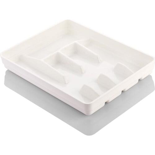 White Shelf In The Spoon Holder Kitchen Drawer Regulator Fork Spoon