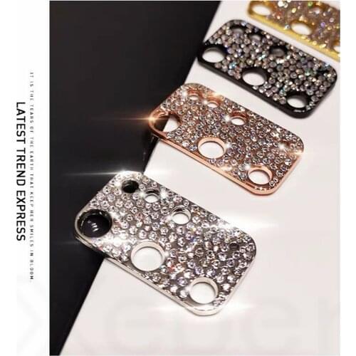Rhinestone Glitter Camera Lens film For Samsung Galaxy S20 Ultra S20 Plus Protector Case 3D Diamond Full Lens Protective Cover