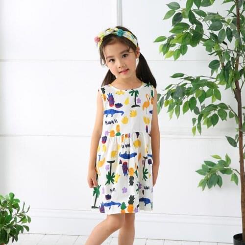 Kid Baby Girl Princess Dress Sleeveless Backless Dresses Cotton Tassel Outfits 1 2 3 4 5 Year Birthday Party Dress Children