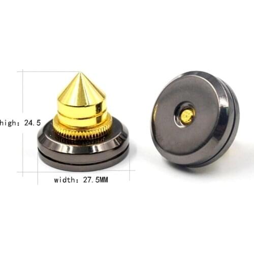 Hi-End 4sets 28mm Speaker Copper Spike Isolation Shockproof Stand Feet Speaker Base Pads Amp HiFi