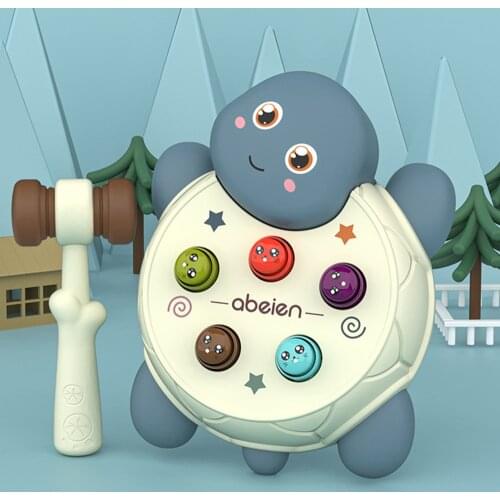 Baby toys tortoise whack a mole game Educational toys for children interactive toys for kids lighting music hammer toy game toy