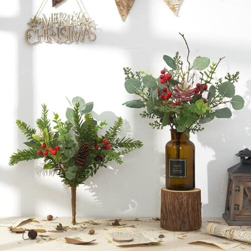 Christmas Simulation Flowers and Green Plants Christmas and New Year Decorations Scene Layout Props Creative Simulation