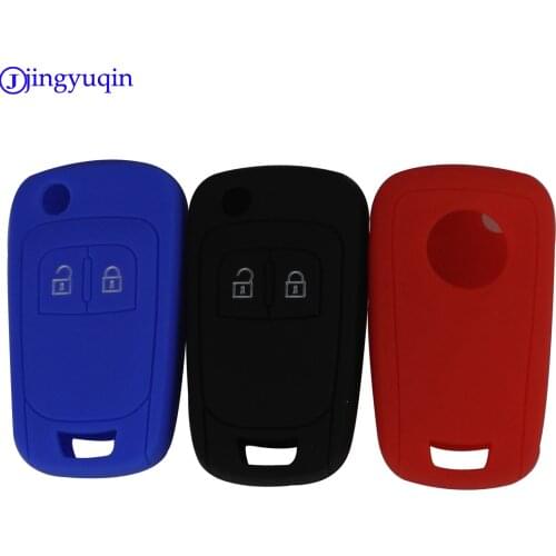 Jingyuqin Silicone Car Key Protective Holder Cover Bag Case For Opel Astra Corsa ADAM Antara Meriva Zafira Insignia Accessories