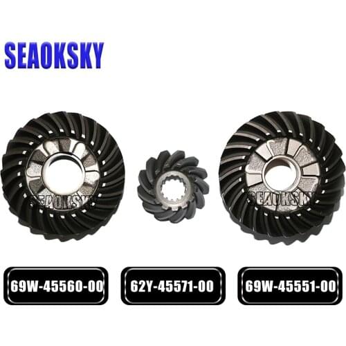 Gear set for Yamaha 4 stroke 60HP boat engine 69W-45551-00 69W-45560-00 62Y-45571-00