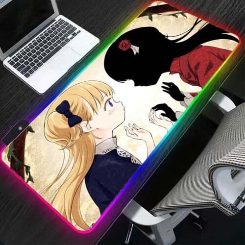 Anime mouse pad for gamers gaming accessories tapis de souris led luminous keyboard color desk mat large keyboard desk mat RGB