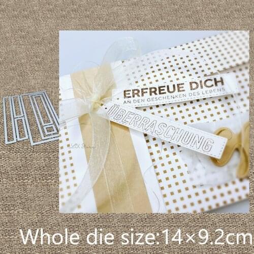 XLDesign Craft Metal Cutting Dies stencil mold Labels for envelope scrapbook Album Paper Card Craft Embossing die cuts