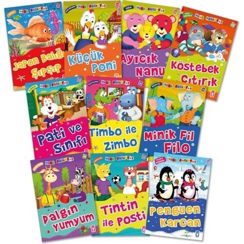 Mini Fairy Tales 3. Set (10 Book)-Nalan Aktas Does Not. For children Picture Fairy Tales. English Story Books