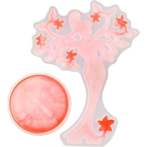 2021 New Display Stand Jewelry Storage Box Human Shape Epoxy Mould Beauty Shape Jewelry Holder Mould Diy Silicone Mould Set