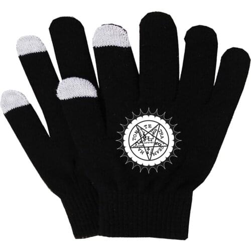 Anime Black Butler Gloves Warm Stretch Knit Gloves Fingerless Gloves Touch Screen Smart Phone Female Gloves