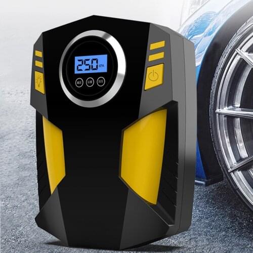 DC12V Portable Car Air Compressor Pump Tire Inflator for Bike Car Inflatables, Cigarette lighter cable length: 3 meters
